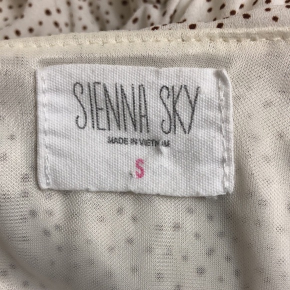 Sienna Sky Women’s V-Neck Cap Sleeve Polka Dot Elastic Waist Midi Dress - Picture 10 of 12